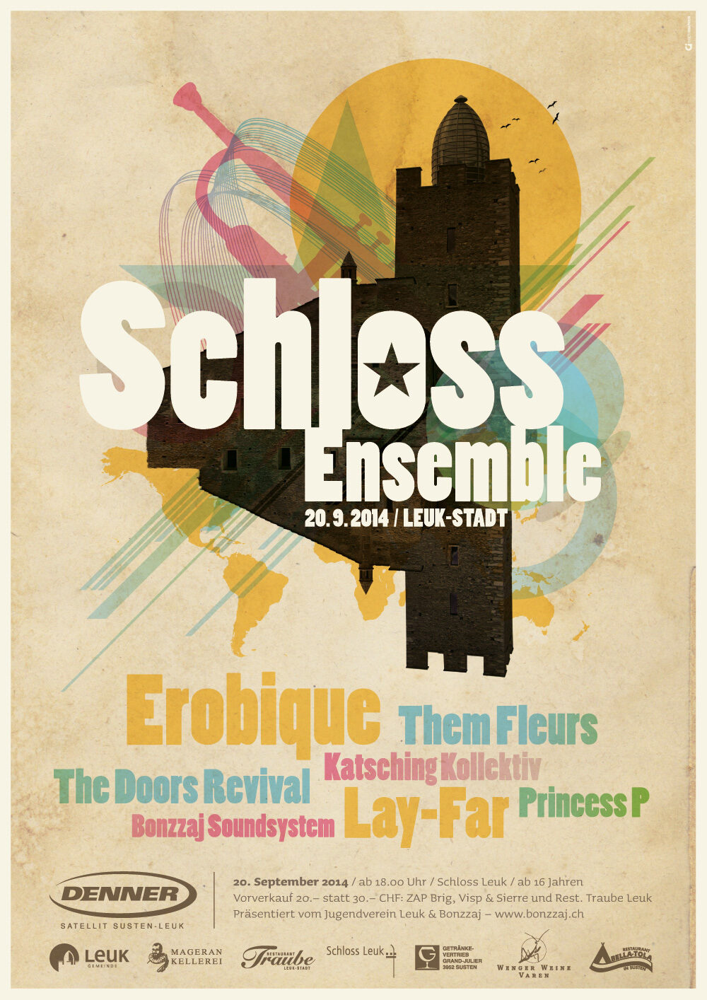 Gigergraphics Kultur Schlossensemble1 Gigergraphics - Grafik / Cartoons / Werbekampagnen / Webdesign / Karikaturen / Illustrationen / Logos / Corporate Design