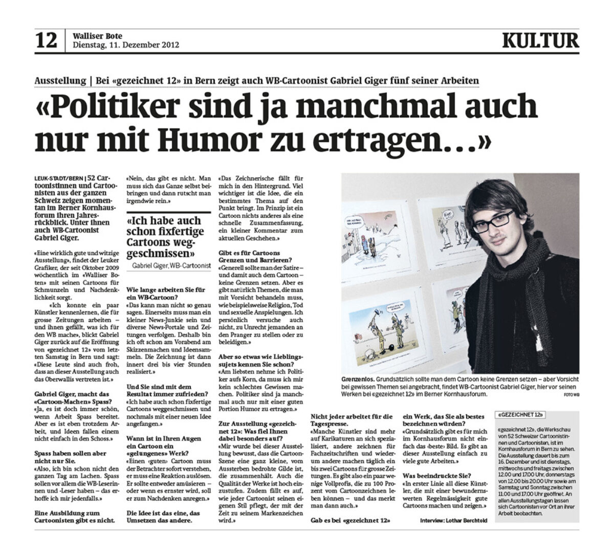 Gigergraphics Presse Gezeichnet12 Gigergraphics - Grafik / Cartoons / Werbekampagnen / Webdesign / Karikaturen / Illustrationen / Logos / Corporate Design