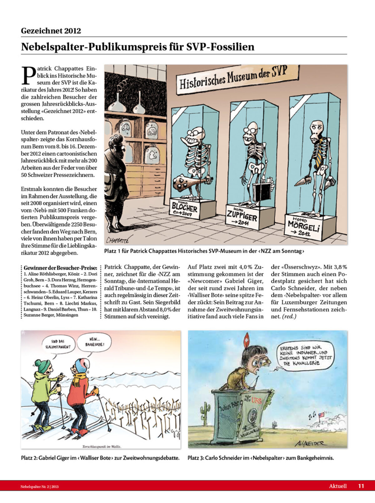 Gigergraphics Presse Nebelspalter1 Gigergraphics - Grafik / Cartoons / Werbekampagnen / Webdesign / Karikaturen / Illustrationen / Logos / Corporate Design