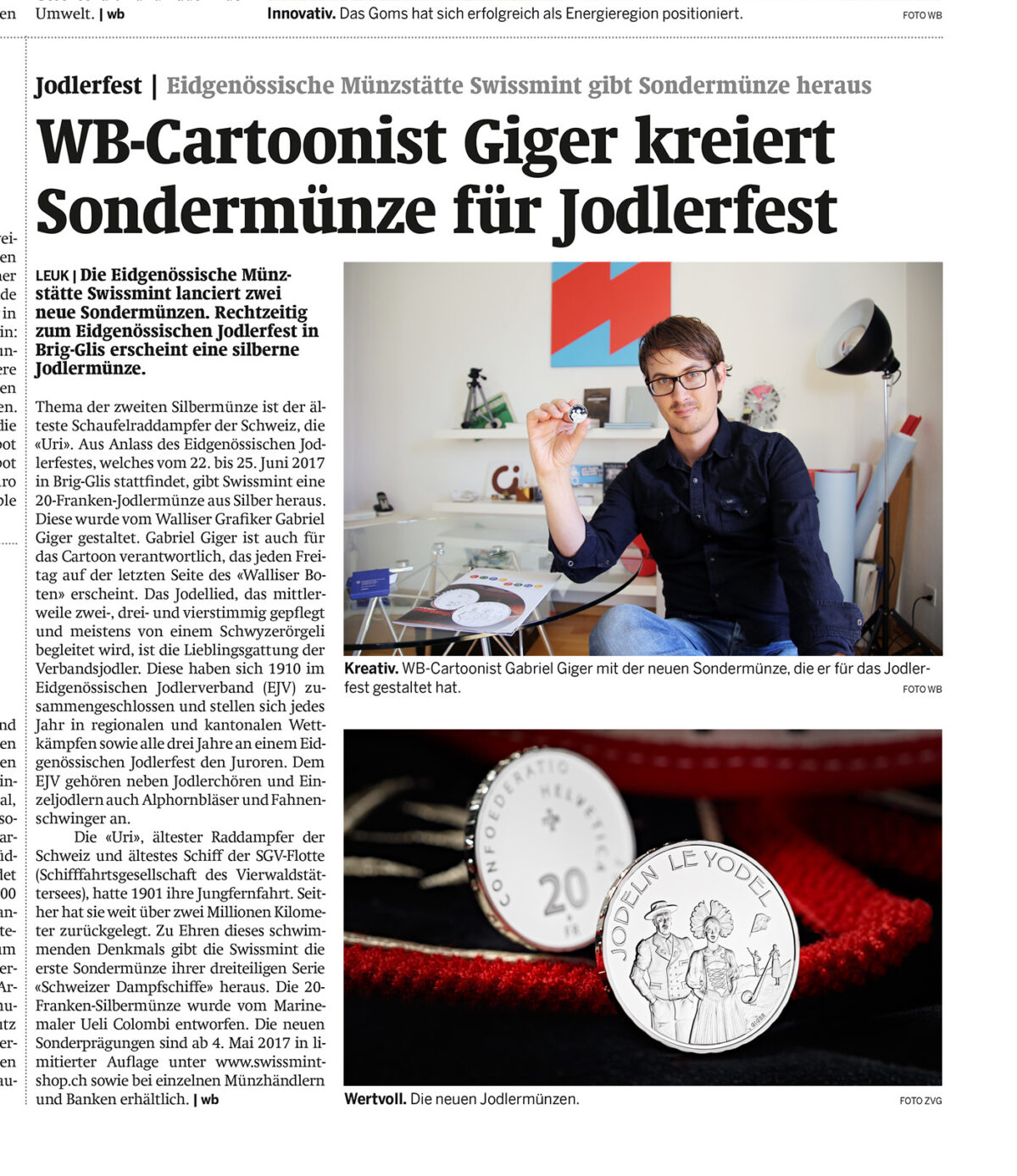 Gigergraphics Presse Wbswissmint Gigergraphics - Grafik / Cartoons / Werbekampagnen / Webdesign / Karikaturen / Illustrationen / Logos / Corporate Design