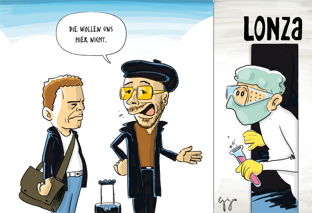 Gigergraphics Cartoon 1 Gigergraphics - Grafik / Cartoons / Werbekampagnen / Webdesign / Karikaturen / Illustrationen / Logos / Corporate Design