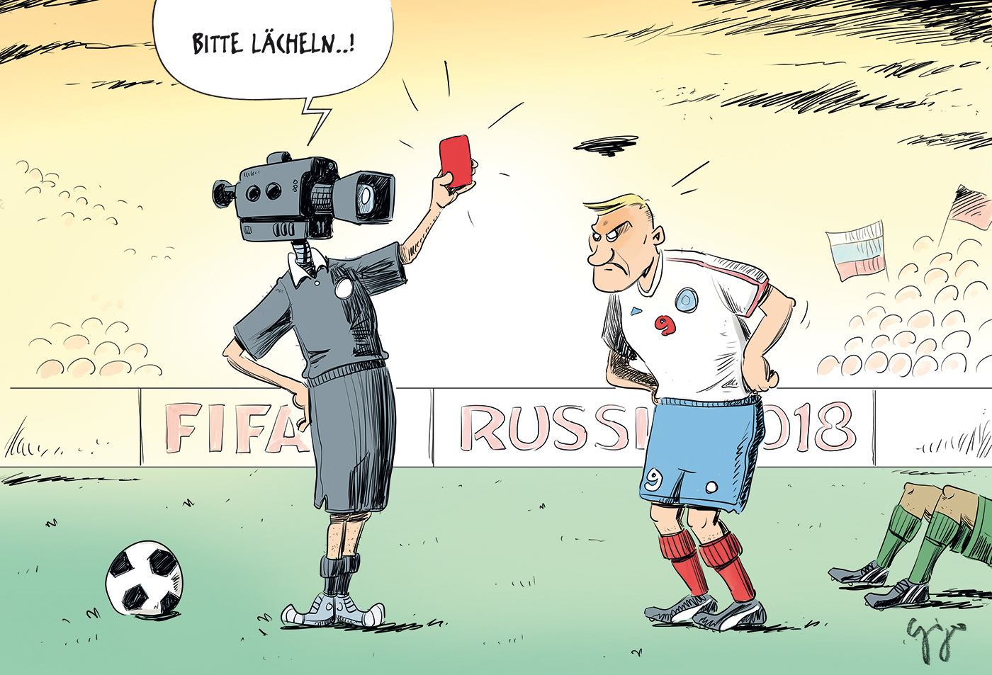 Gigergraphics Cartoon 354 Gigergraphics - Grafik / Cartoons / Werbekampagnen / Webdesign / Karikaturen / Illustrationen / Logos / Corporate Design