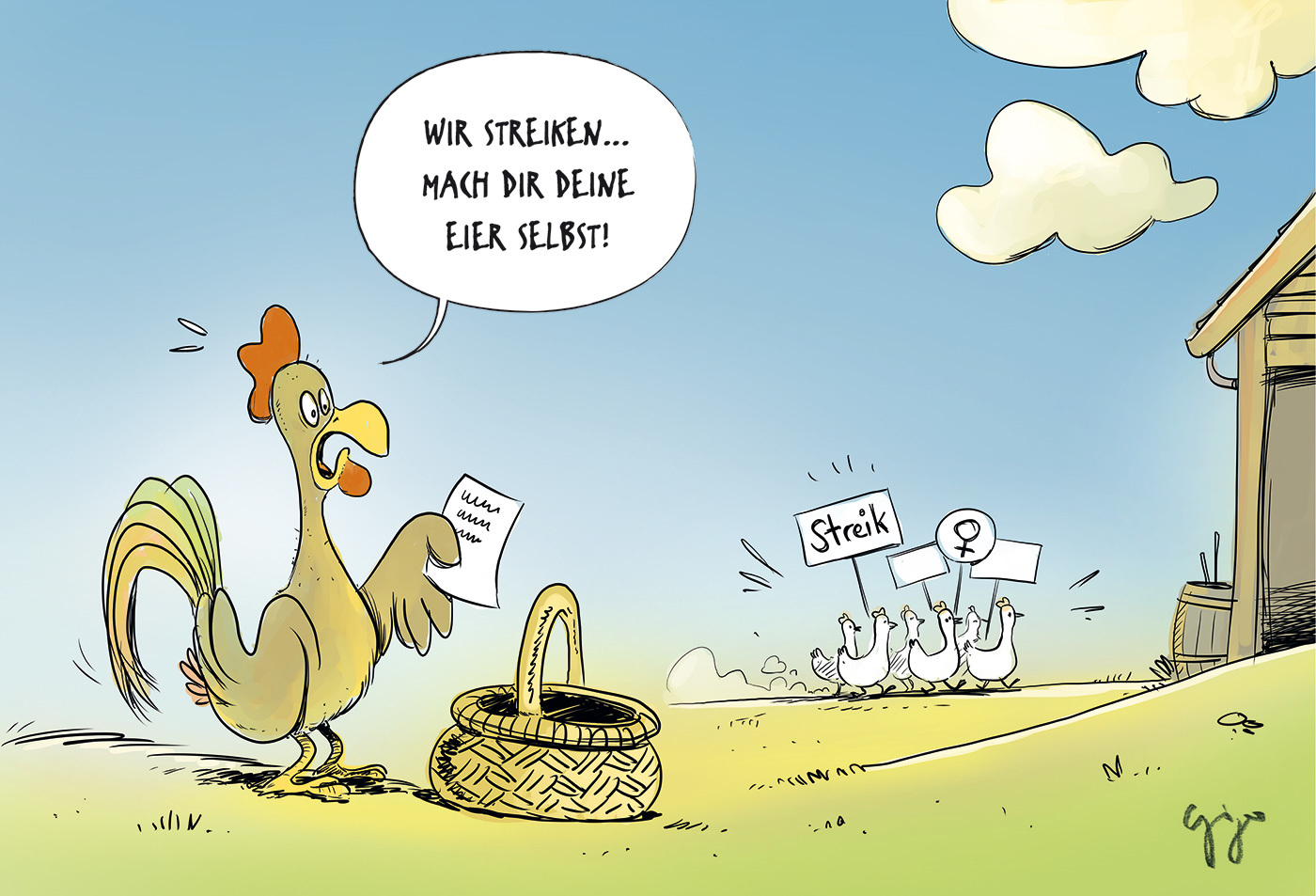 Gigergraphics Cartoon 406 Gigergraphics - Grafik / Cartoons / Werbekampagnen / Webdesign / Karikaturen / Illustrationen / Logos / Corporate Design