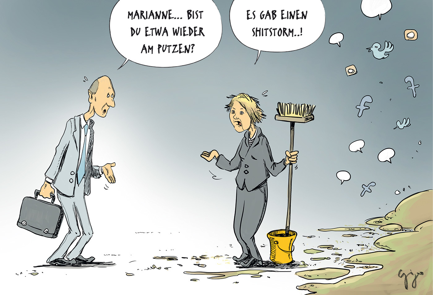 Gigergraphics Cartoon 427 Gigergraphics - Grafik / Cartoons / Werbekampagnen / Webdesign / Karikaturen / Illustrationen / Logos / Corporate Design