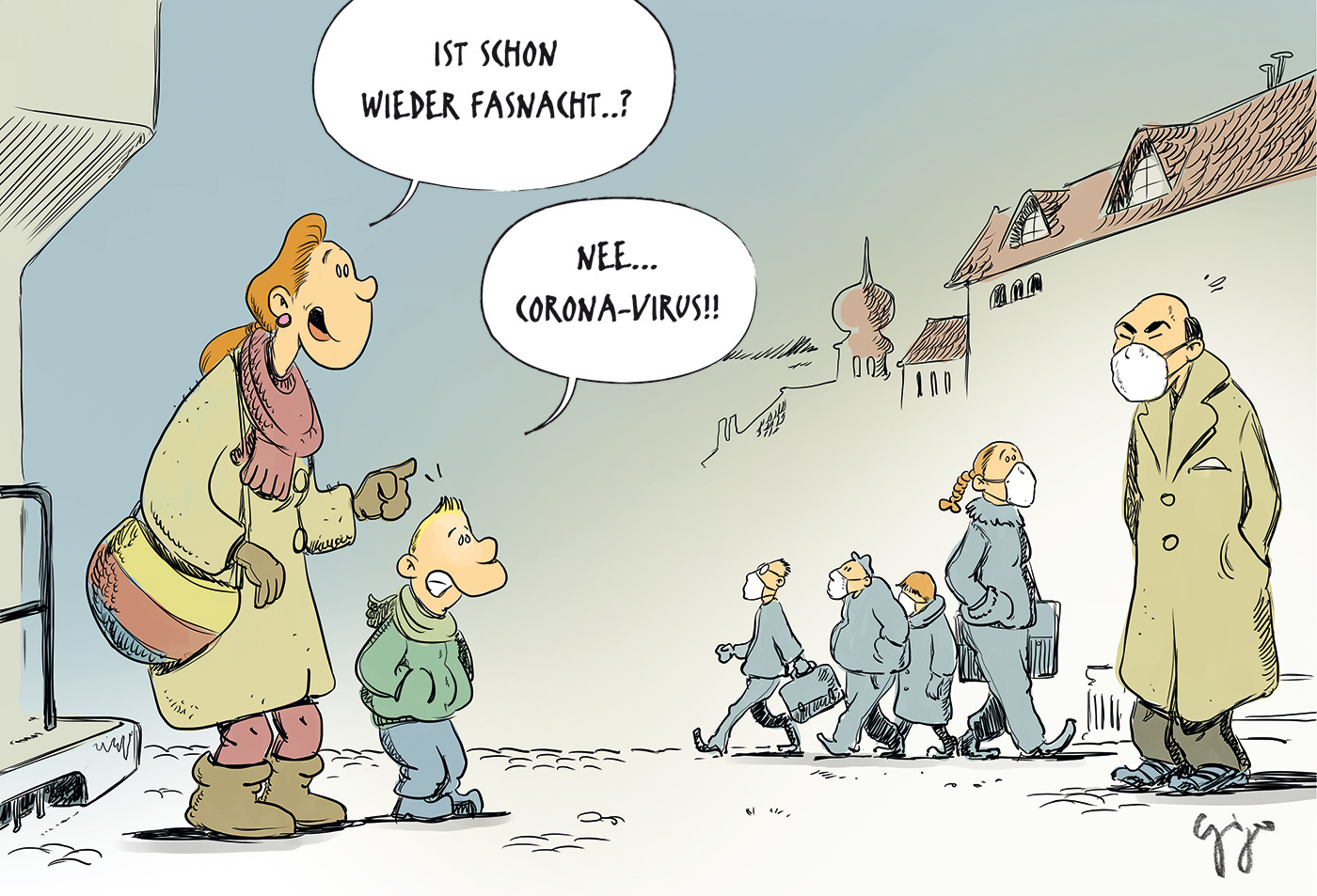 Gigergraphics Cartoon 439 Gigergraphics - Grafik / Cartoons / Werbekampagnen / Webdesign / Karikaturen / Illustrationen / Logos / Corporate Design