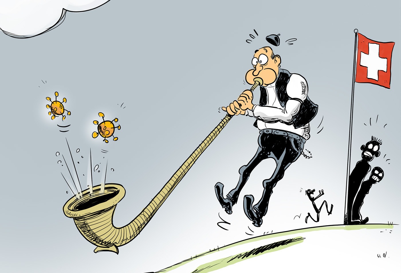 Gigergraphics Cartoon 443 Gigergraphics - Grafik / Cartoons / Werbekampagnen / Webdesign / Karikaturen / Illustrationen / Logos / Corporate Design