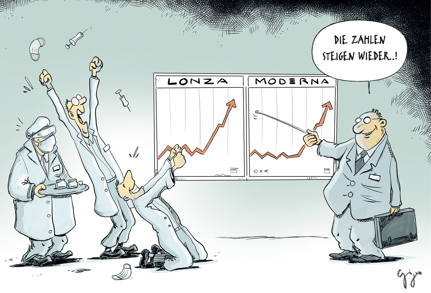 Gigergraphics Cartoon 482 Gigergraphics - Grafik / Cartoons / Werbekampagnen / Webdesign / Karikaturen / Illustrationen / Logos / Corporate Design