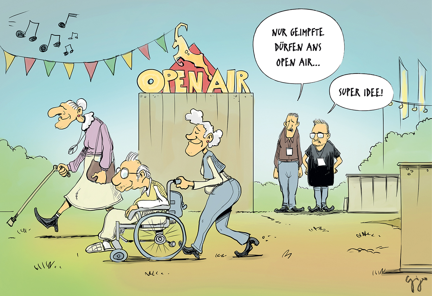 Gigergraphics Cartoon 497 Gigergraphics - Grafik / Cartoons / Werbekampagnen / Webdesign / Karikaturen / Illustrationen / Logos / Corporate Design