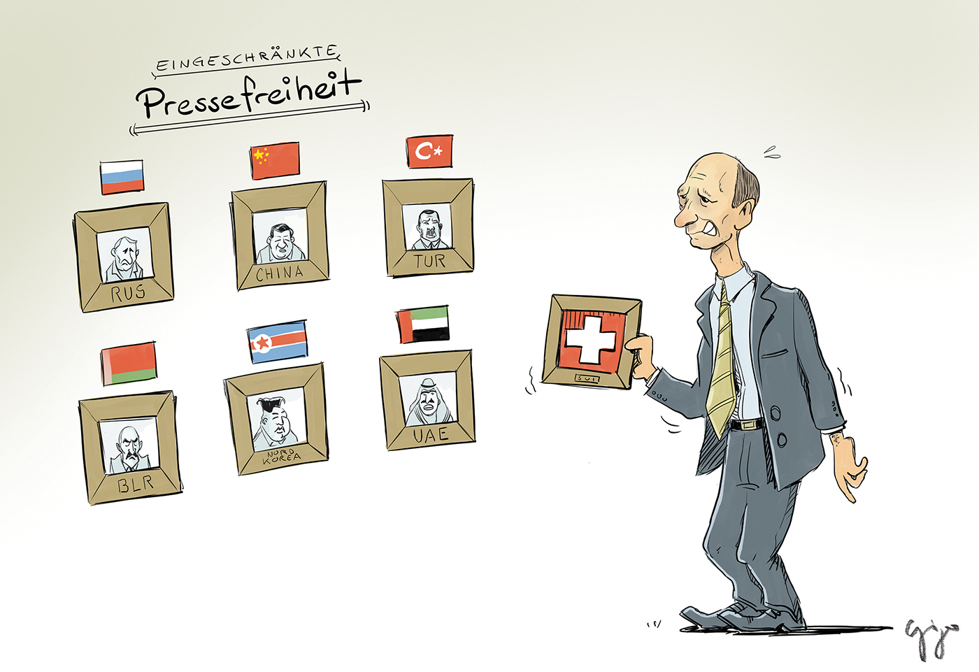 Gigergraphics Cartoon 507 Gigergraphics - Grafik / Cartoons / Werbekampagnen / Webdesign / Karikaturen / Illustrationen / Logos / Corporate Design