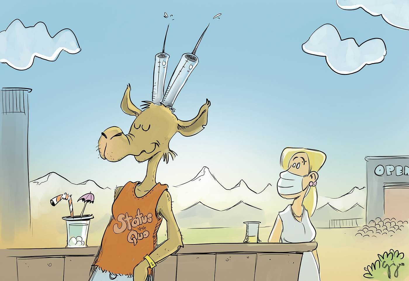 Gigergraphics Cartoon 522 Gigergraphics - Grafik / Cartoons / Werbekampagnen / Webdesign / Karikaturen / Illustrationen / Logos / Corporate Design