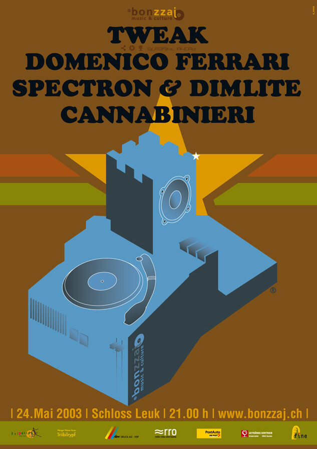 Gigergraphics Works Plakat Bonzzaj5 Gigergraphics - Grafik / Cartoons / Werbekampagnen / Webdesign / Karikaturen / Illustrationen / Logos / Corporate Design